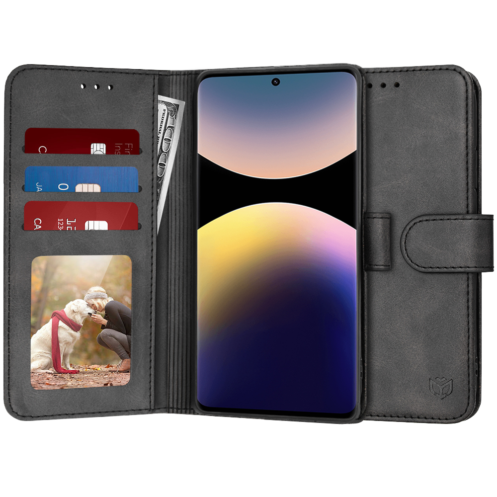 Techsuit - Diary Book - Xiaomi Redmi Note 14 Pro 4G / Poco F7 - Black KF2345779