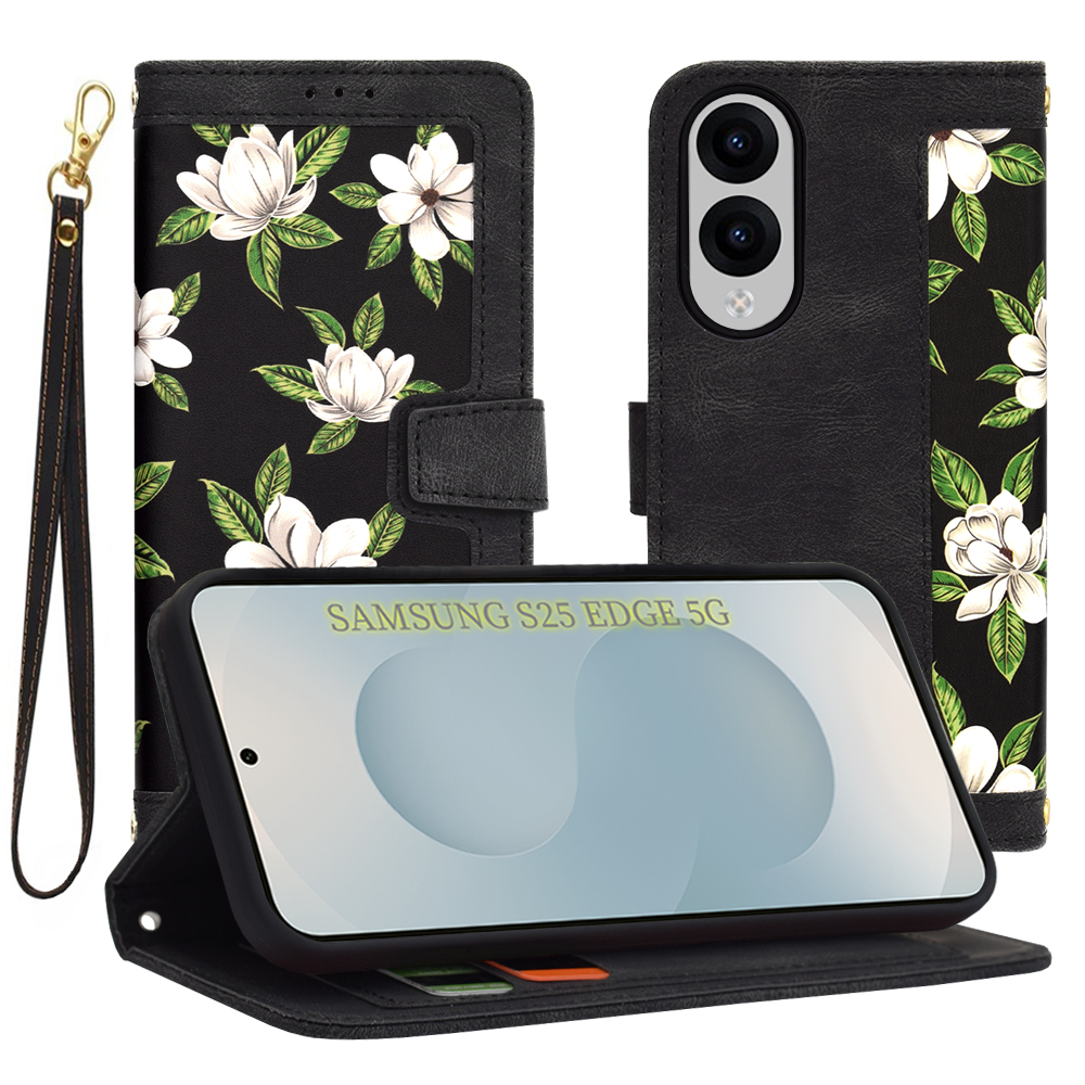 Techsuit - FlipCraft - Samsung Galaxy S25 Edge - Flowers of the Dawn KF2346417