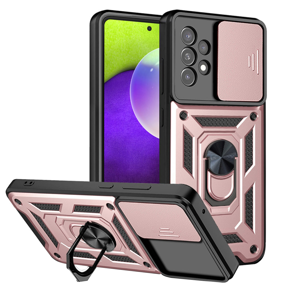 Techsuit - CamShield Series - Samsung Galaxy A52 4G / A52 5G / A52s 5G - Rose Gold KF2327377