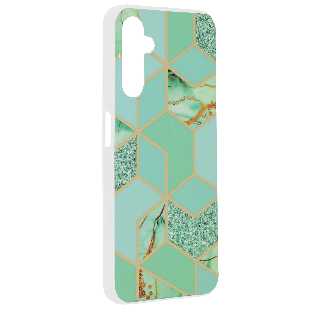 Techsuit - Marble Series - Samsung Galaxy A16 4G / A16 5G - Green Hex KF2339128