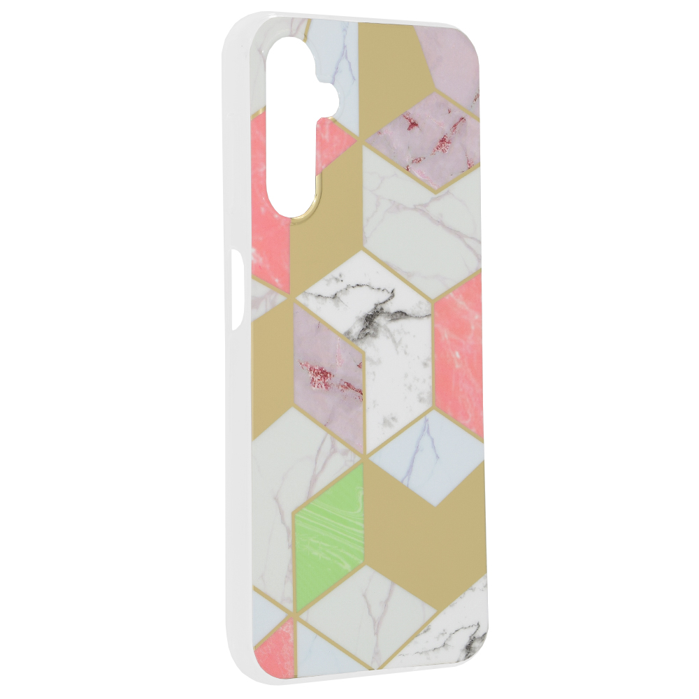 Techsuit - Marble Series - Samsung Galaxy A16 4G / A16 5G - Purple Hex KF2339131