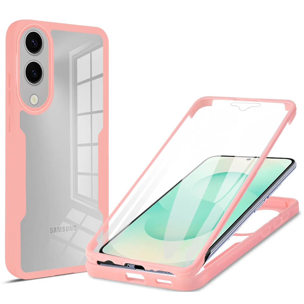 Techsuit - ColorVerse 360 Series + Screen Protector - Samsung Galaxy S25 Edge - Pink KF2346838