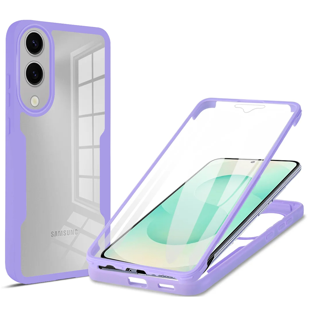 Techsuit - ColorVerse 360 Series + Screen Protector - Samsung Galaxy S25 Edge - Purple KF2346840