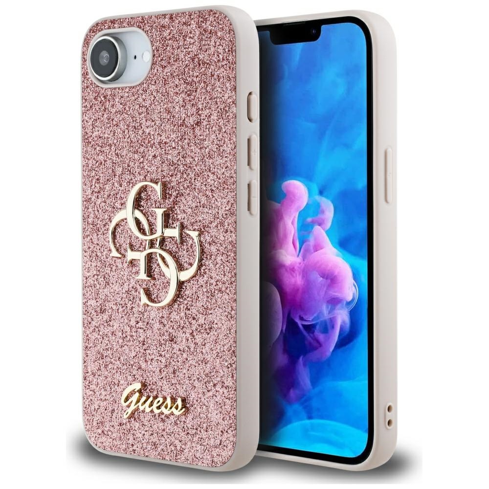 Guess - Glitter Fixed Big 4G (GUHCPSE4HG4SGP) - iPhone 16e - Pink KF2347192