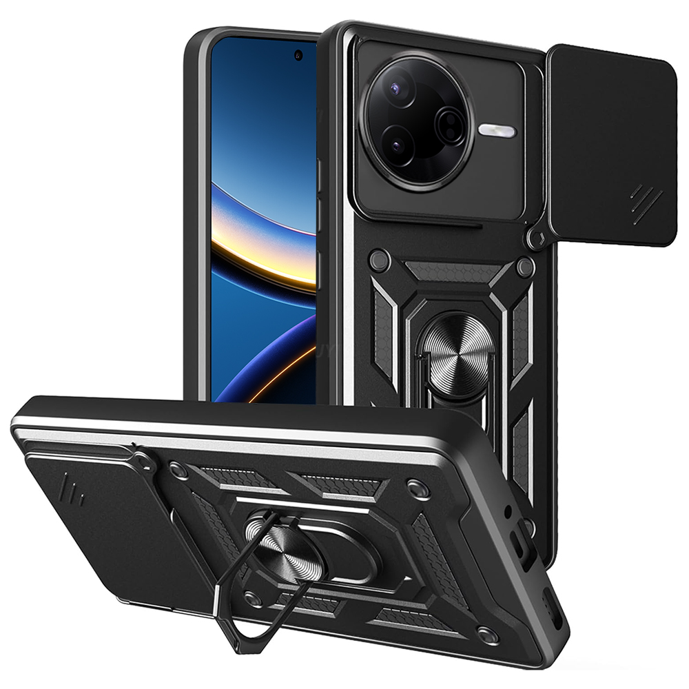 Techsuit CamShield Series puzdro pre Xiaomi Poco F7 Pro – čierne KF2346199