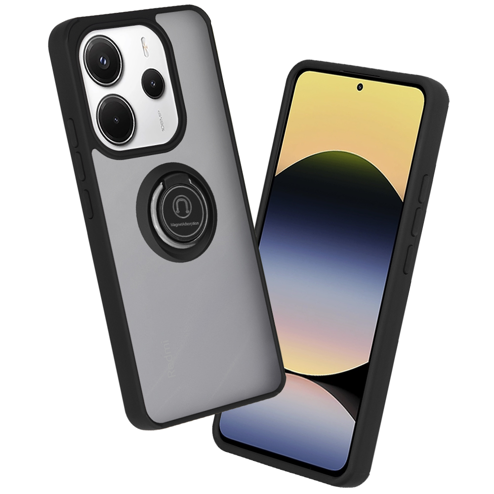 Techsuit Glinth puzdro pre Xiaomi Redmi Note 14 4G (163.25 x 76.55 x 8.16 mm) – čierne KF2346394