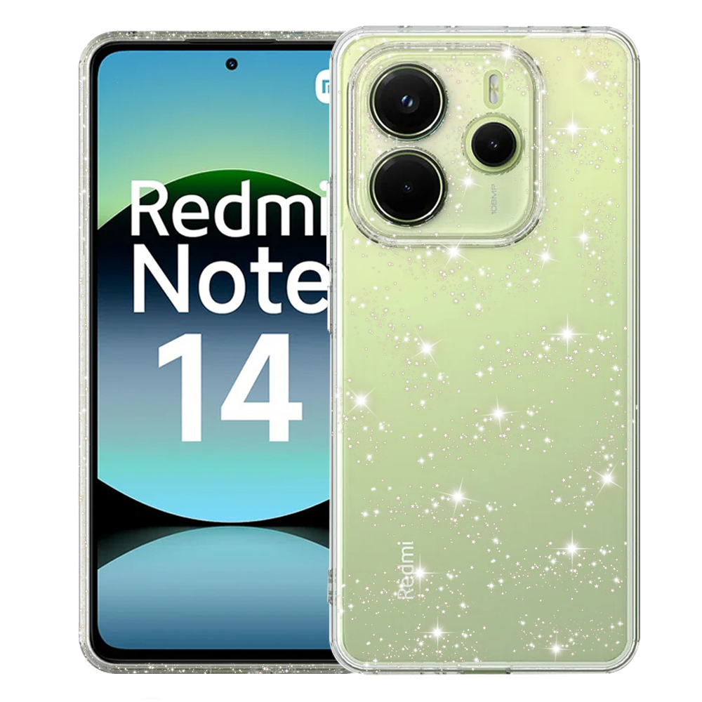 Techsuit SparkleSkin Series puzdro pre Xiaomi Redmi Note 14 4G (164,84 x 78,15 x 8,16 mm) – priehľadné KF2346976