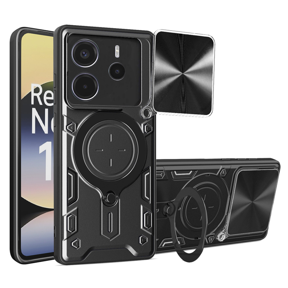 Techsuit CamGuard Pro puzdro pre Xiaomi Redmi Note 14 4G (164,84 x 78,15 x 8,16 mm) – čierne KF2346982