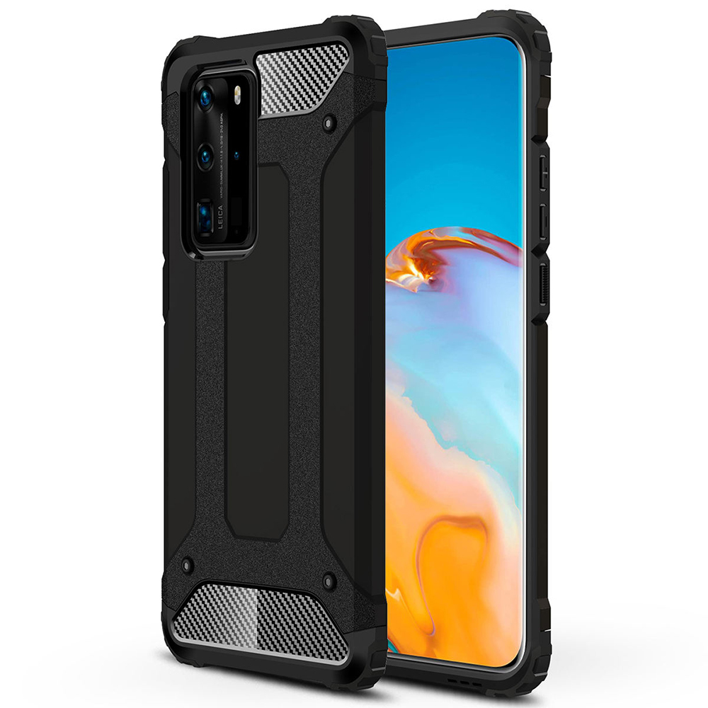 Techsuit Hybrid Armor puzdro pre Huawei P40 Pro – čierne KF231167