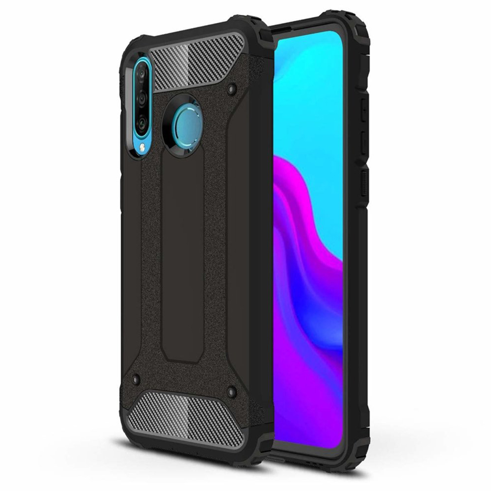 Techsuit Hybrid Armor puzdro pre Huawei P30 lite / P30 lite New Edition – čierne KF231164