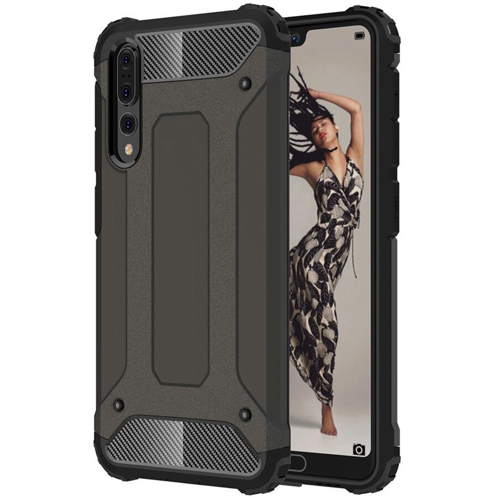 Techsuit Hybrid Armor puzdro pre Huawei P20 Pro – čierne KF231163