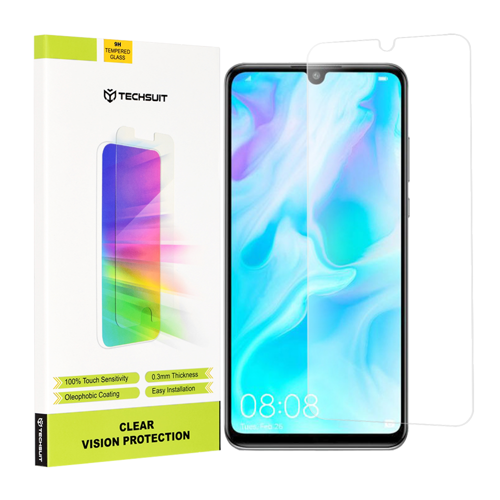 Techsuit Clear Vision Glass tvrdené sklo pre Huawei P30 Lite / P30 Lite New Edition – priehľadné KF2311880