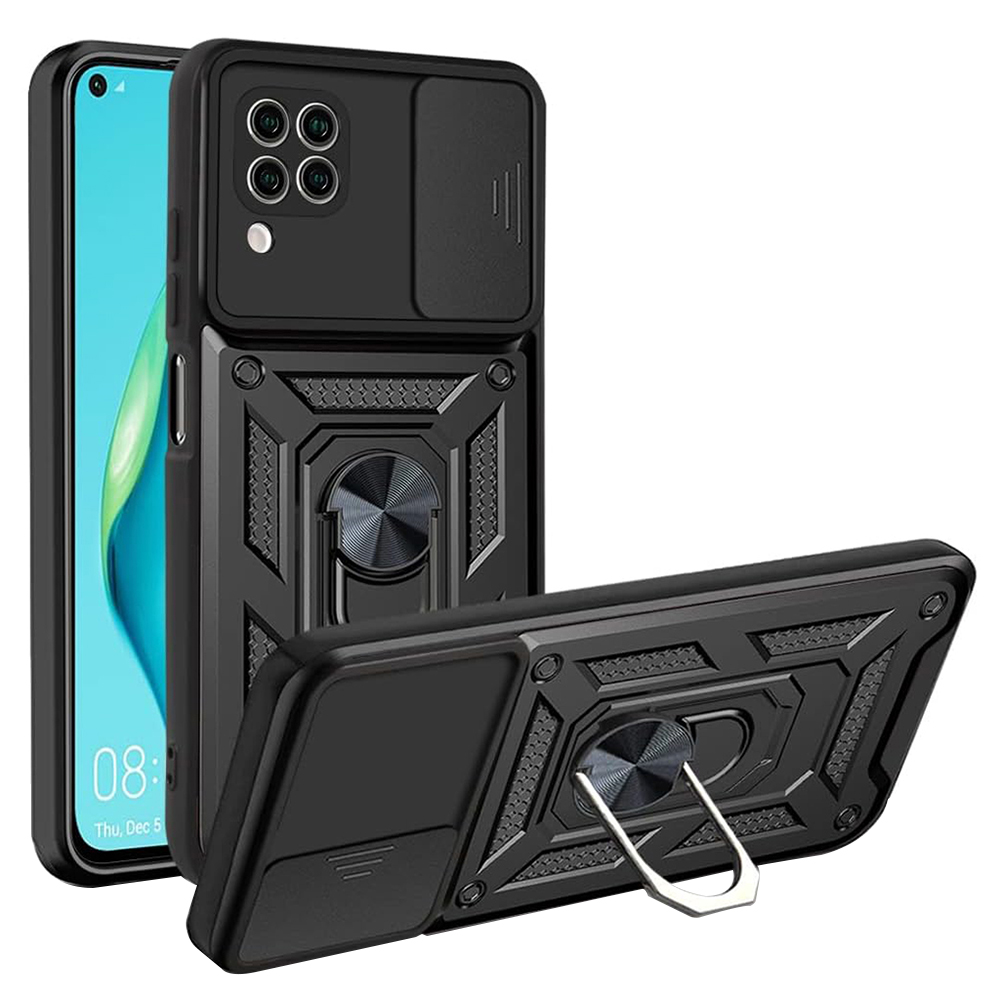 Techsuit CamShield Series puzdro pre Huawei P40 Lite – čierne KF2315393