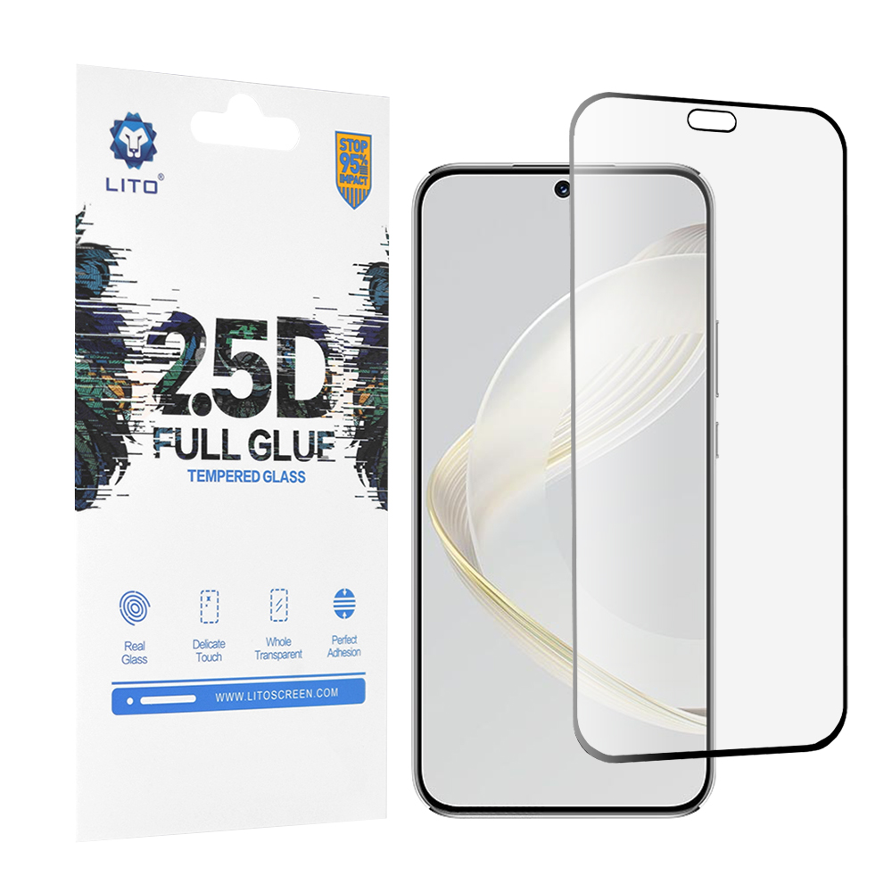 Lito 2.5D FullGlue Glass tvrdené sklo pre Huawei nova 11 / nova 12s – čierne KF2318053