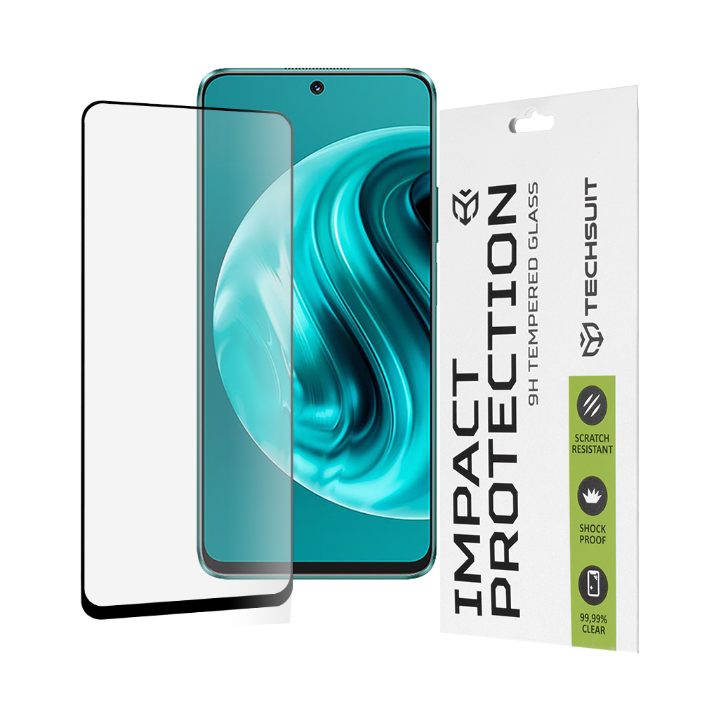 Techsuit 111D Full Cover / Full Glue Glass tvrdené sklo pre Huawei nova 12i / 13i – čierne KF2327332