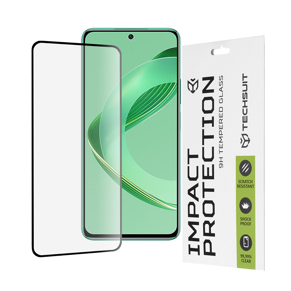 Techsuit 111D Full Cover / Full Glue Glass tvrdené sklo pre Huawei nova 11 SE / 12 SE – čierne KF2327358