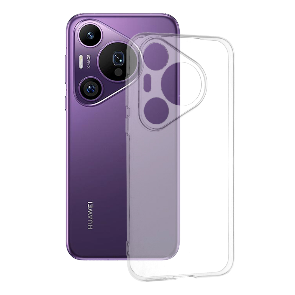 Techsuit Clear Silicone puzdro pre Huawei Pura 70 Pro – priehľadné KF2328132