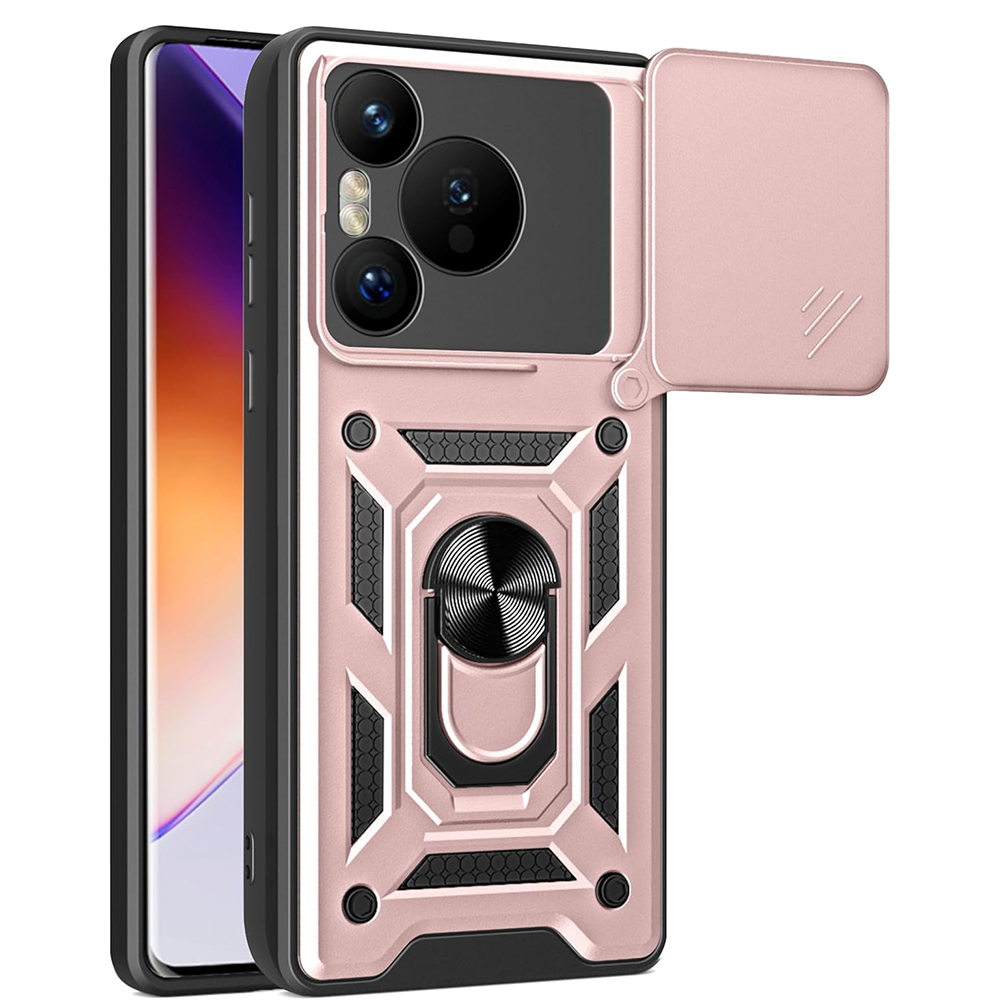 Techsuit CamShield Series puzdro pre Huawei Pura 70 – ružovo-zlaté KF2328229