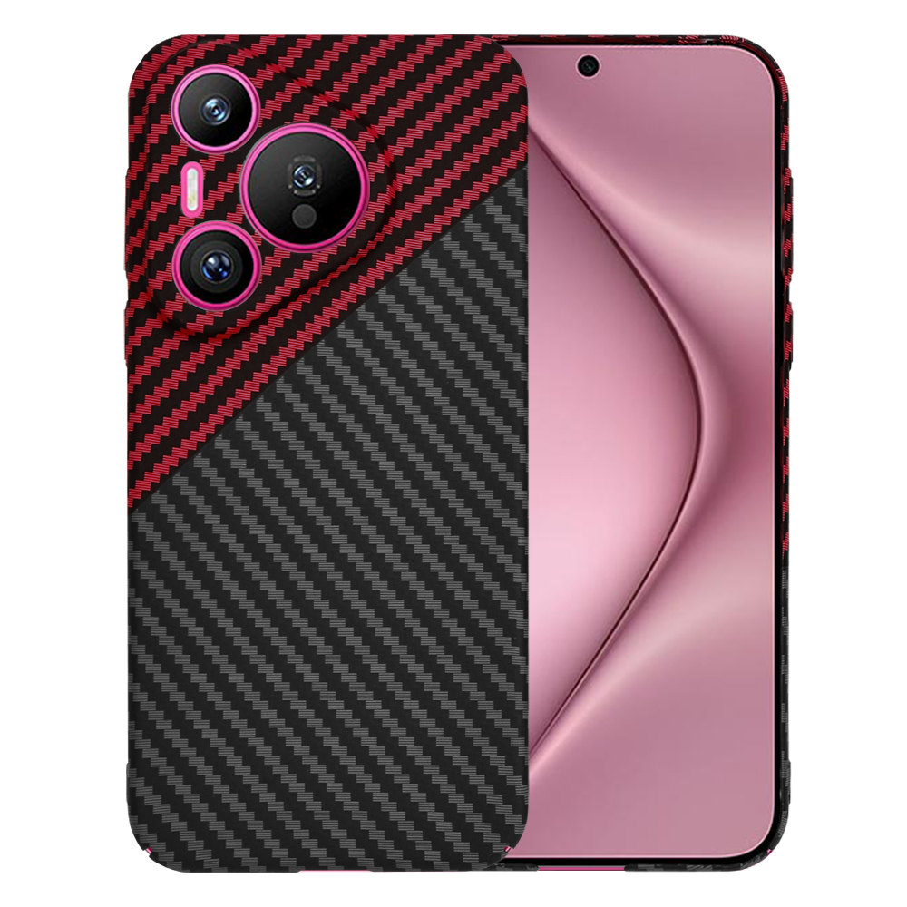 Techsuit Carbonite FiberShell puzdro pre Huawei Pura 70 – Red Vortex KF2333331