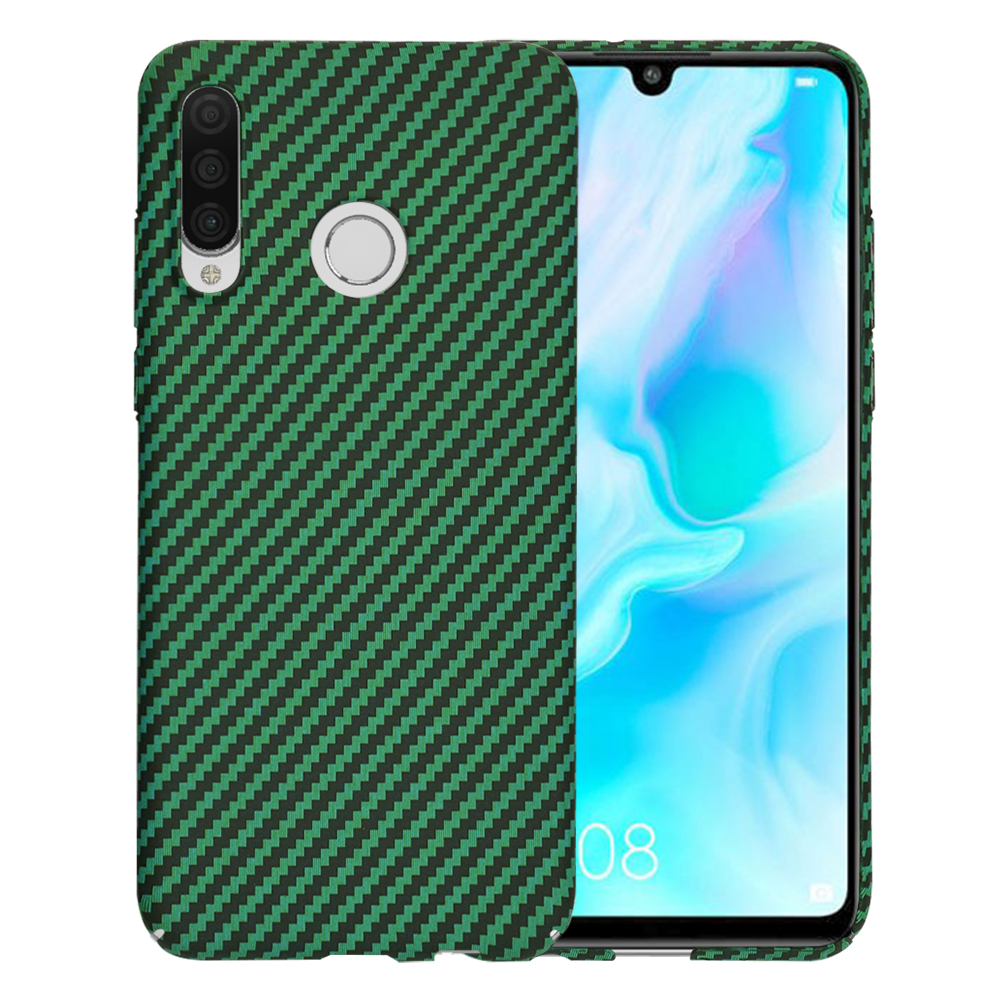 Techsuit Carbonite FiberShell puzdro pre Huawei P30 Lite / P30 Lite New Edition – zelené KF2333892