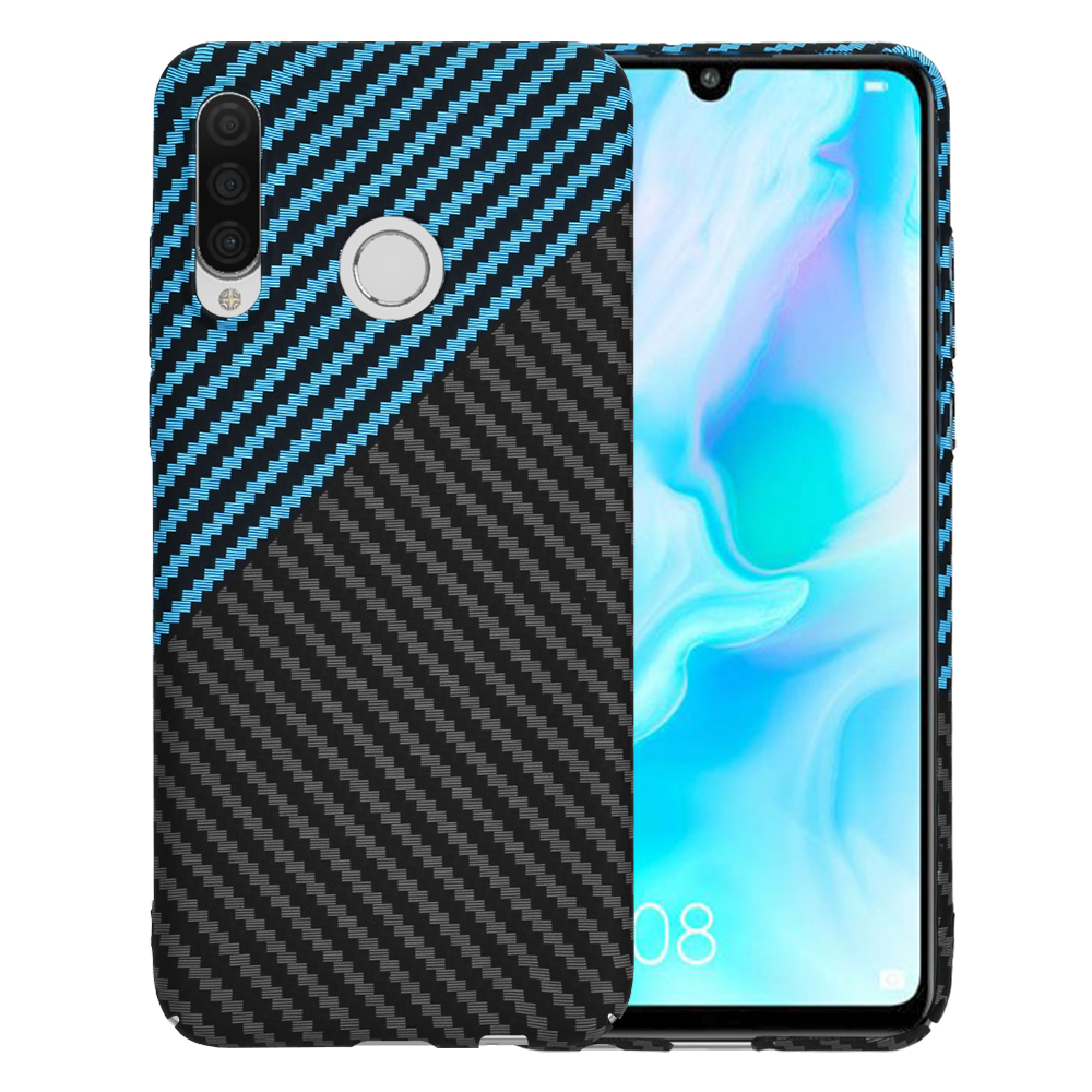 Techsuit Carbonite FiberShell puzdro pre Huawei P30 Lite / P30 Lite New Edition – Blue Pulse KF2333894