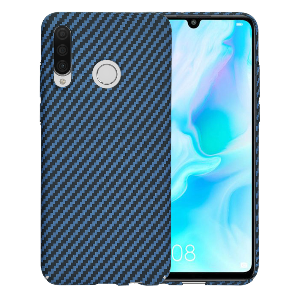 Techsuit Carbonite FiberShell puzdro pre Huawei P30 Lite / P30 Lite New Edition – Cyan KF2333897