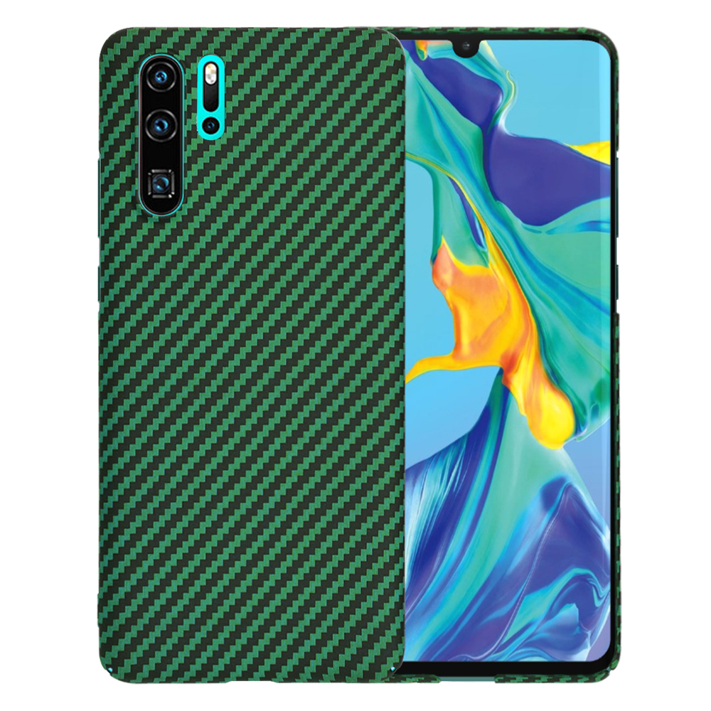 Techsuit Carbonite FiberShell puzdro pre Huawei P30 Pro / P30 Pro New Edition – zelené KF2334361