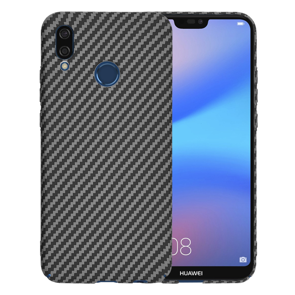Techsuit Carbonite FiberShell puzdro pre Huawei P20 Lite – čierne KF2334368