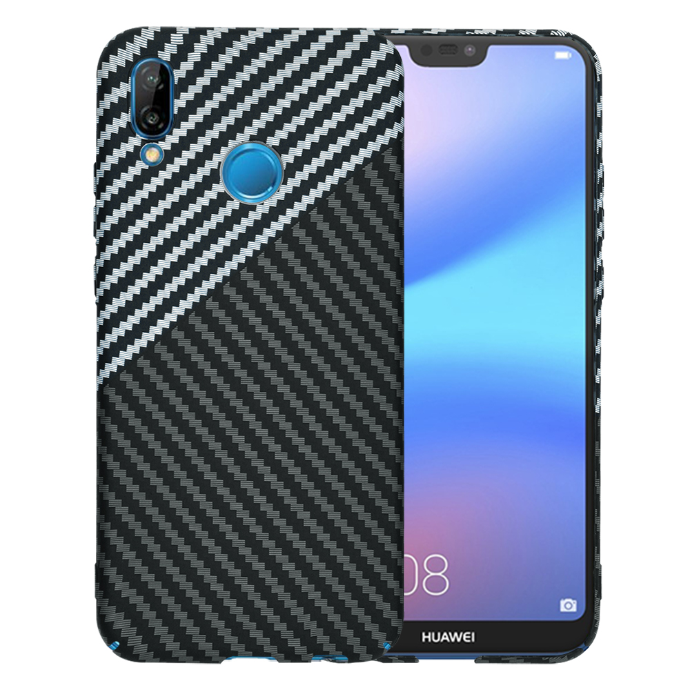 Techsuit Carbonite FiberShell puzdro pre Huawei P20 Lite – Stealth Gray KF2334372