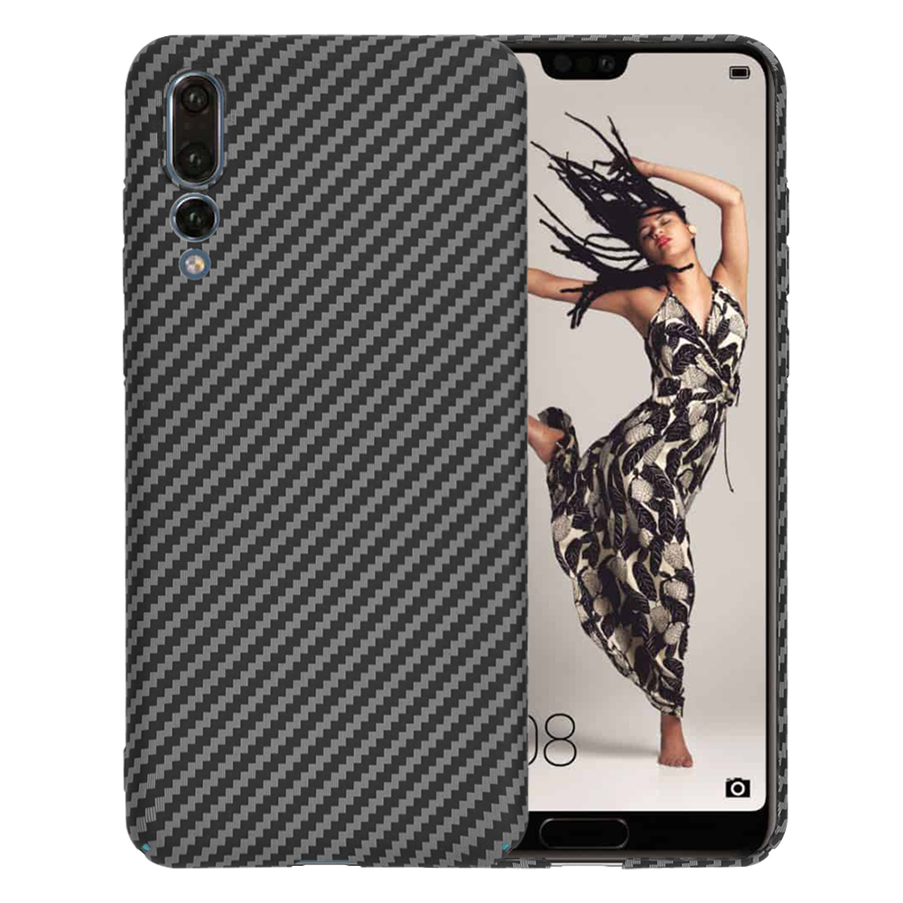 Techsuit Carbonite FiberShell puzdro pre Huawei P20 Pro – čierne KF2334384