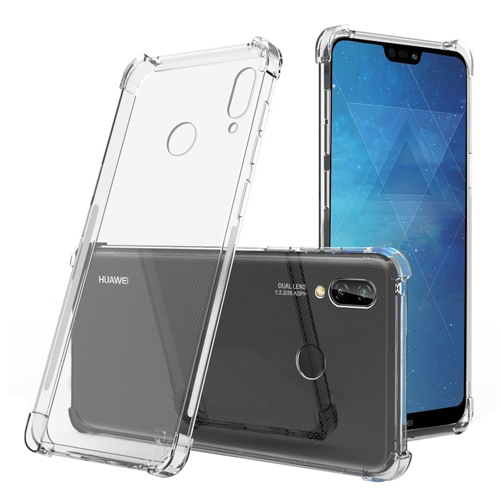 Techsuit Shockproof Clear Silicone puzdro pre Huawei P20 Lite – priehľadné KF2344918