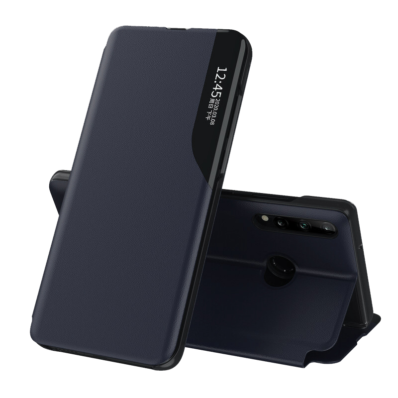 Techsuit eFold Series puzdro pre Huawei P30 lite / P30 lite New Edition – tmavomodré KF233534