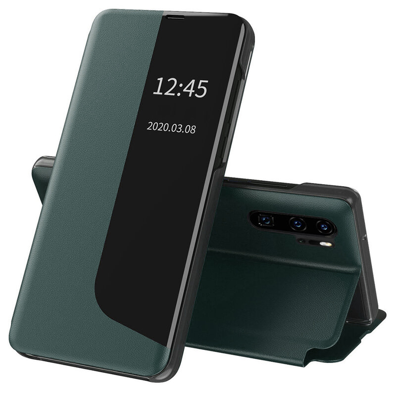 Techsuit eFold Series puzdro pre Huawei P30 Pro / P30 Pro New Edition – tmavozelené KF233726