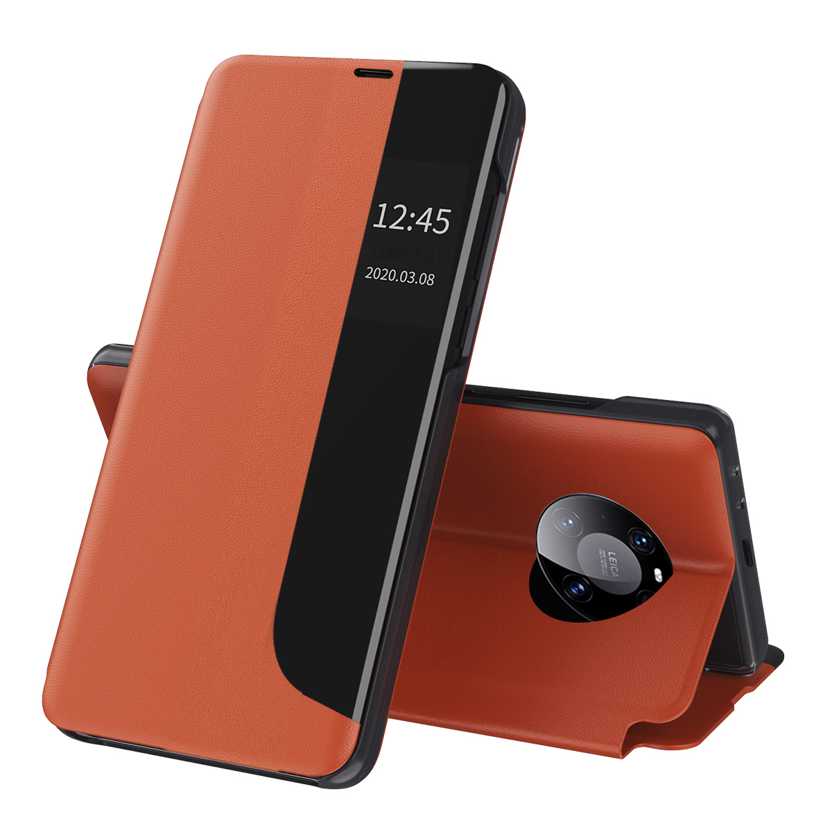 Techsuit eFold Series puzdro pre Huawei Mate 40 Pro – oranžové KF233648
