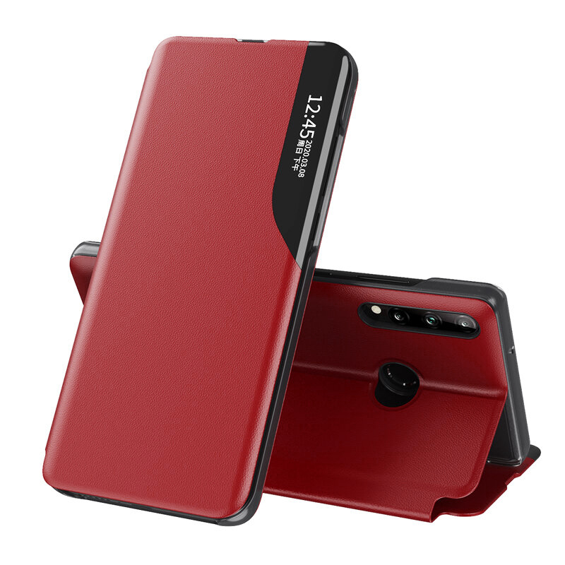 Techsuit eFold Series puzdro pre Huawei P30 Lite / P30 Lite New Edition – červené KF234899