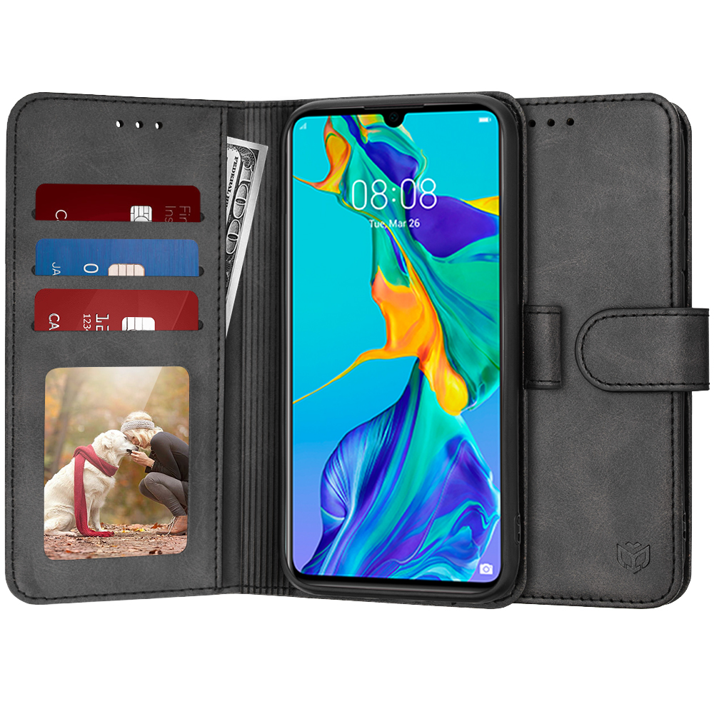 Techsuit Diary Book puzdro pre Huawei P30 – čierne KF2321253