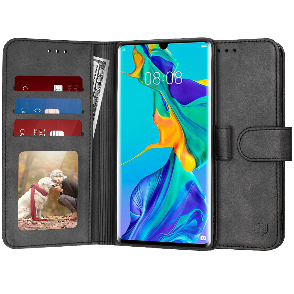 Techsuit Diary Book puzdro pre Huawei P30 Pro / P30 Pro New Edition – čierne KF2321322