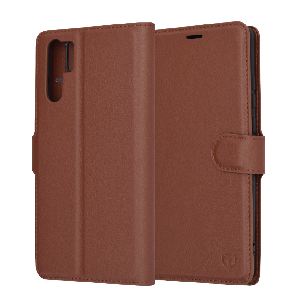 Techsuit Leather Folio puzdro pre Huawei P30 Pro / P30 Pro New Edition – hnedé KF2323721