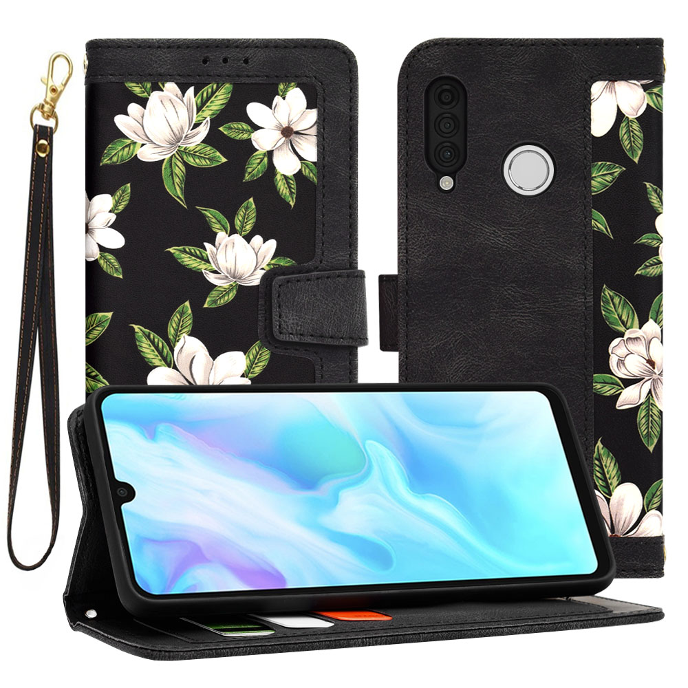 Techsuit FlipCraft puzdro pre Huawei P30 Lite / P30 Lite New Edition – Kvety úsvitu KF2328502