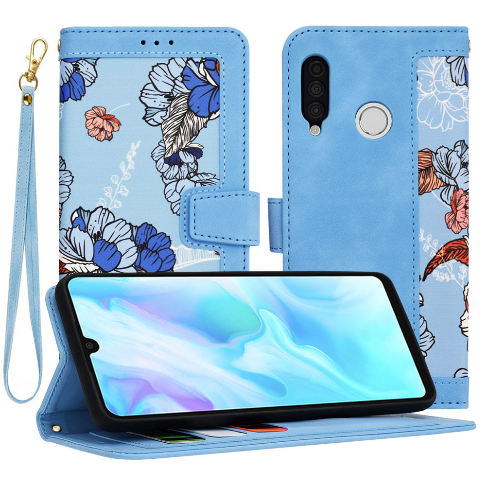 Techsuit FlipCraft puzdro pre Huawei P30 Lite / P30 Lite New Edition – Žiarivá modrá KF2328504