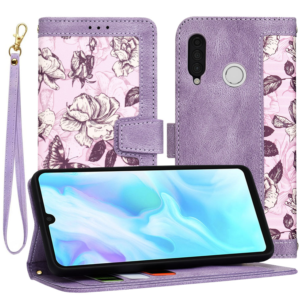 Techsuit FlipCraft puzdro pre Huawei P30 Lite / P30 Lite New Edition – Tajomná fialová KF2328505