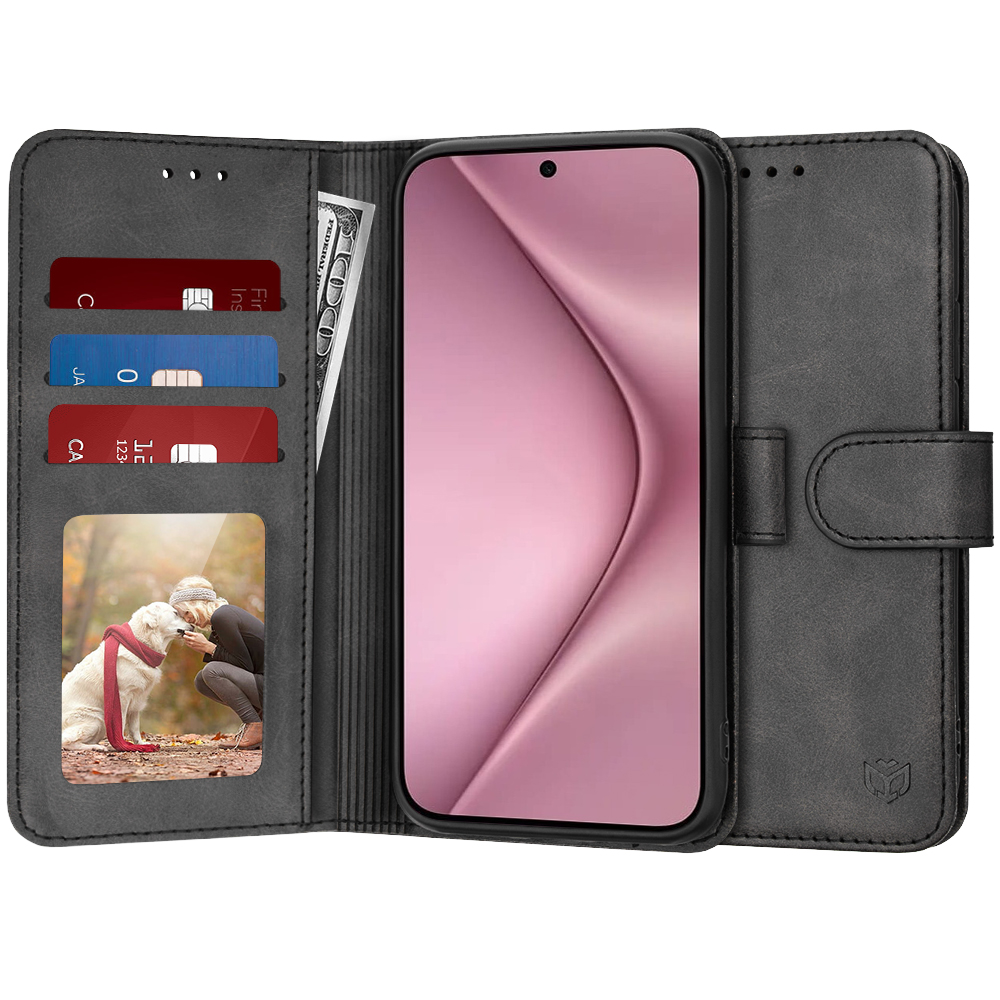 Techsuit Diary Book puzdro pre Huawei Pura 70 – čierne KF2330683