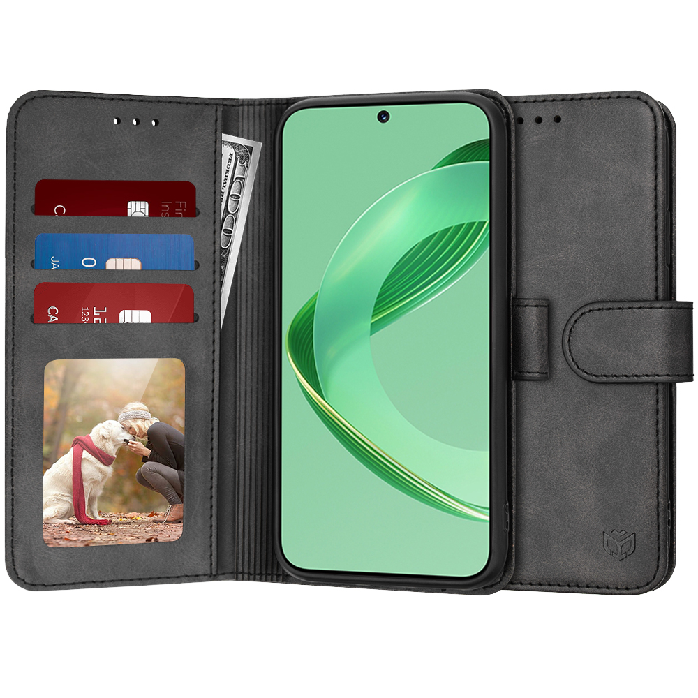Techsuit Diary Book puzdro pre Huawei nova 11 SE / 12 SE – čierne KF2330694