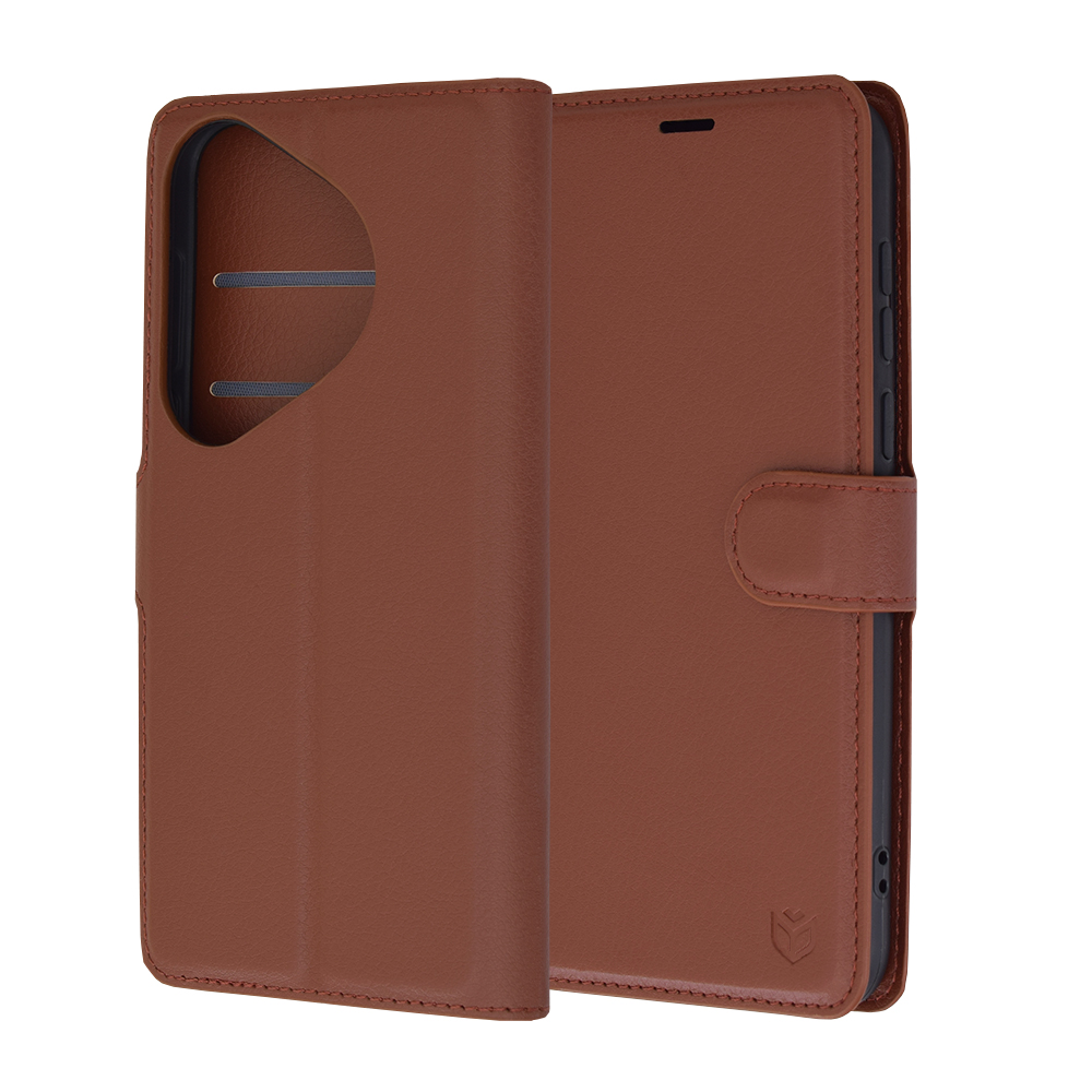 Techsuit Leather Folio puzdro pre Huawei Pura 70 – hnedé KF2330703