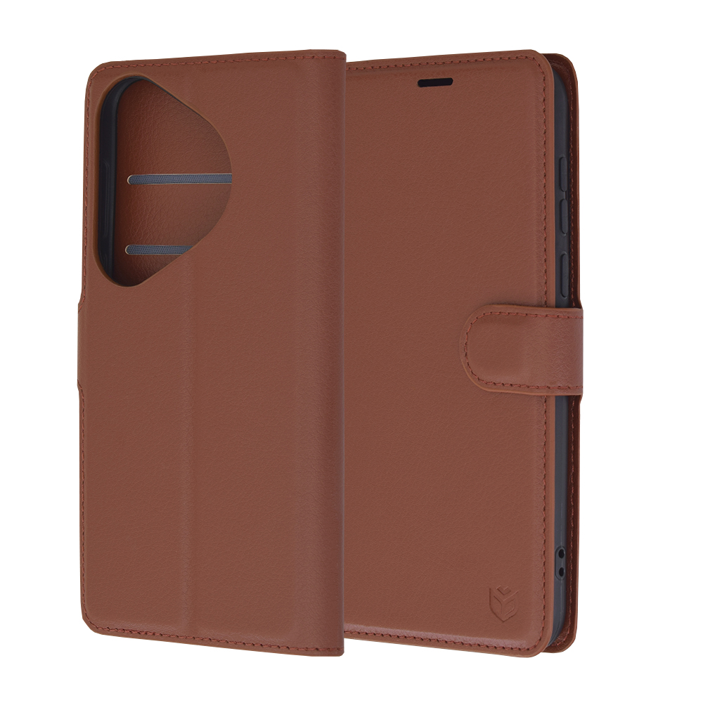 Techsuit Leather Folio puzdro pre Huawei Pura 70 Pro – hnedé KF2330705