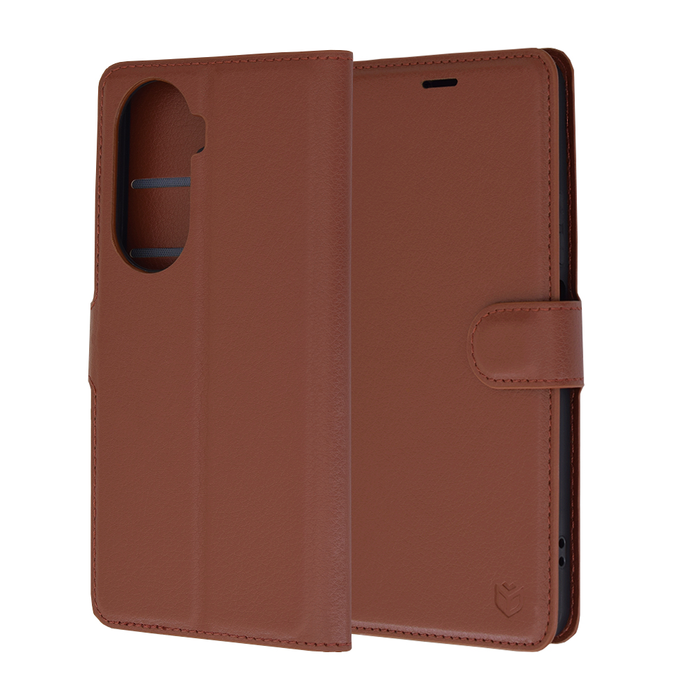 Techsuit Leather Folio puzdro pre Huawei nova 11 SE / 12 SE – hnedé KF2330725