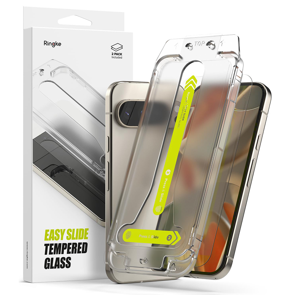 Ringke Easy Slide tvrdené sklo (2 ks) pre Google Pixel 9 / Google Pixel 9 Pro – priehľadné KF2338065