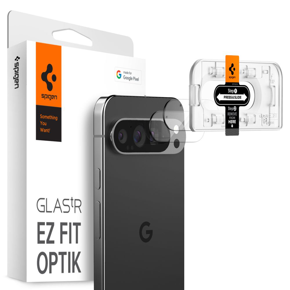 Spigen Optik.tR EZ Fit (2 ks) – ochranné sklo kamery pre Google Pixel 9 Pro XL – priehľadné KF2338076