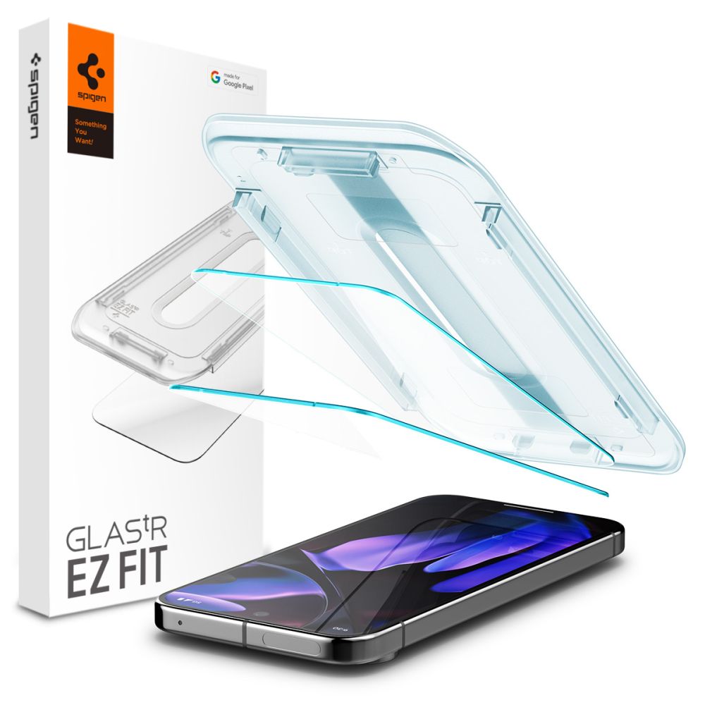 Spigen Glas.tR EZ-FIT (2 ks) – tvrdené sklo pre Google Pixel 9 / 9 Pro – priehľadné KF2338537