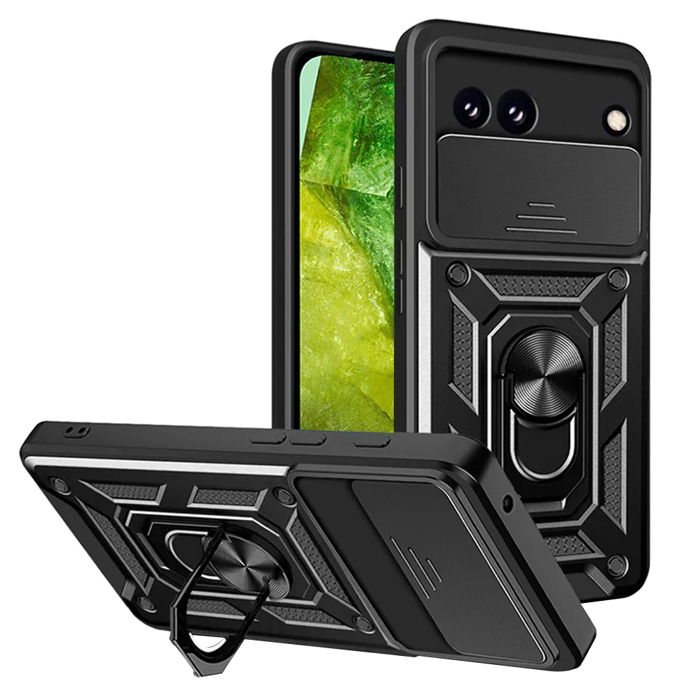 Techsuit CamShield Series puzdro pre Google Pixel 8a – čierne KF2317685